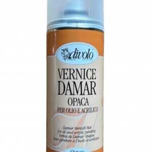 Divolo Damar Varnish for Oil and Acrylic Paints 400 ml. Spray - Matt