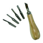 Adigraf Block Printing Professional Lino Cutters with Handle Set - Image 2