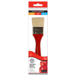 Daler-Rowney Simply Oil Shoet 100% wood Handle Natural White Bristle 1x F 216941100
