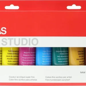 Lukas Cryl Studio Set of Acrylic Paints Mix 1 9 x 100 ml